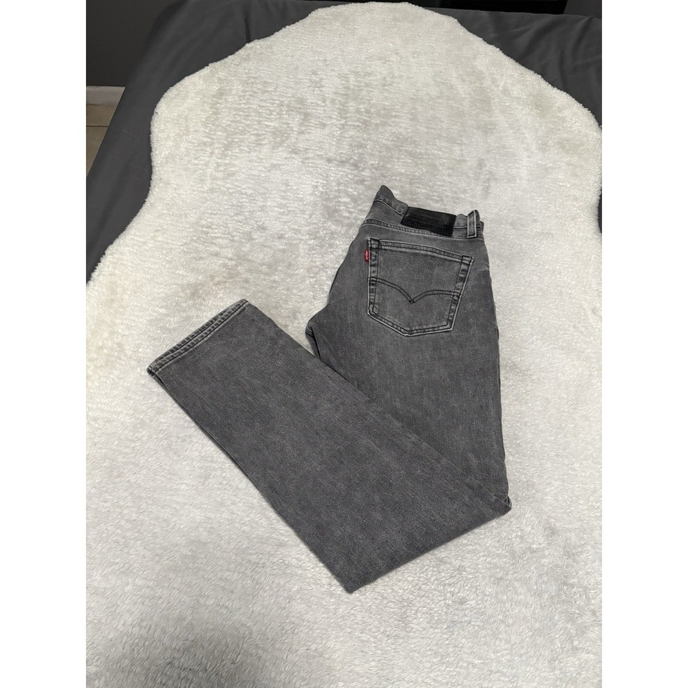 Levi's 511 Premium Mens Gray Slim Denim Jeans Sz 30x32 Act (30x30) Big E Pants‎